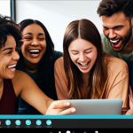 **

A vibrant, diverse group of people gathered around a digital screen displaying a positive online community. Some are laughing, some are sharing ideas, and some are working together on a project. The scene radiates a sense of belonging, trust, and collaboration. Soft, warm lighting. Focus on inclusivity and active engagement. This visually represents fostering an active and vibrant online community through safe spaces, clear guidelines, and dynamic collaborative activities.

**