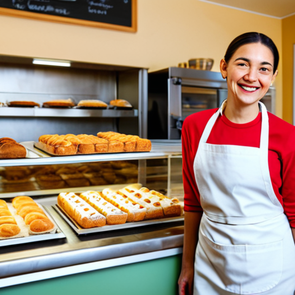 마이크로커뮤니티의 경쟁 분석 및 대응 전략 - Local Business Owner**

"A cheerful female baker, fully clothed in a clean, modest apron over casual...